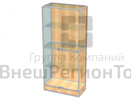Витрина музейная стеклянная, 90х195х45.
