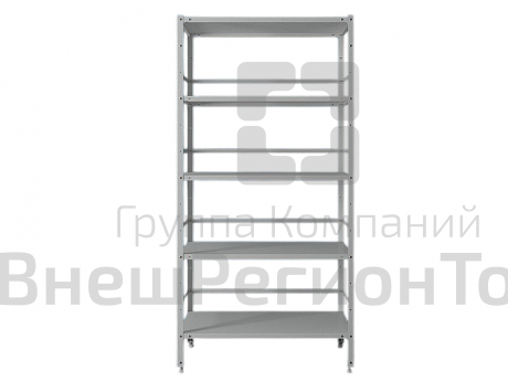 Стеллаж металлический с ограничителями, 1000х400х2000.