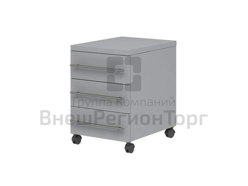 Тумба подкатная с ящиками, лист.сталь, 670х400х500 мм..