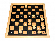 Настольная игра Шашки тактильные Deluxe для слабовидящих и незрячих детей