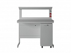 Стол лабораторный с полкой, 1200x650x1355/900