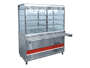 Прилавок-витрина холодильный Аста с гастроемкостями, L1500 мм