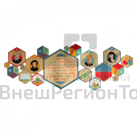 Набор информационно-методических панелей (19 шт.) «Стендум - Русский язык, Литература».