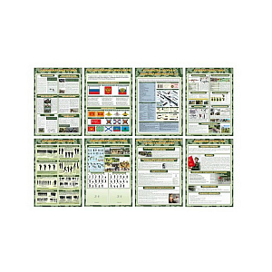 Набор стендов «Военная подготовка» 0,7×1 м