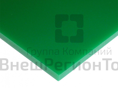 Акрил зеленый литой 1200х600х3 мм.