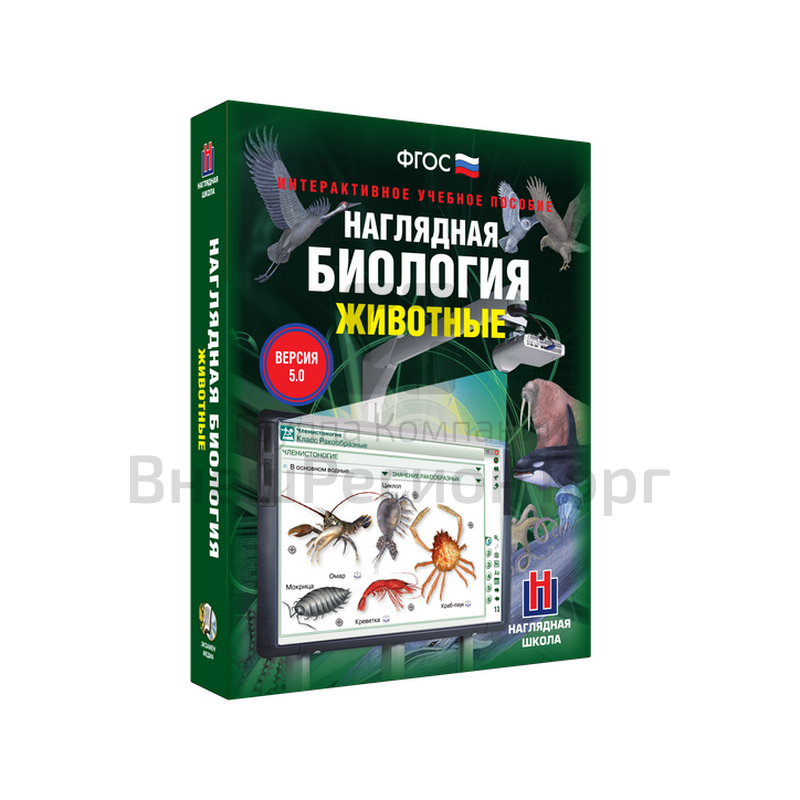 Наглядная биология. Животные 7-8 класс (интерактивное пособие).