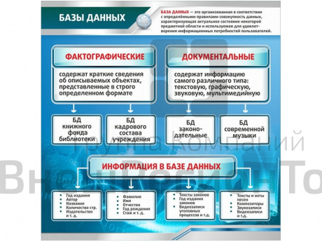 Стенд Базы данных.