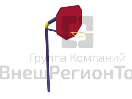 Баскетбольная стойка, 2 опоры.