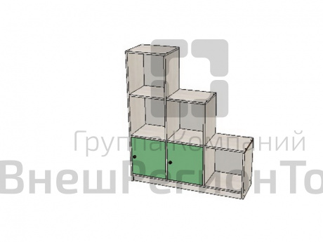 Стеллаж модульный Серия Байкал 2-4-1.