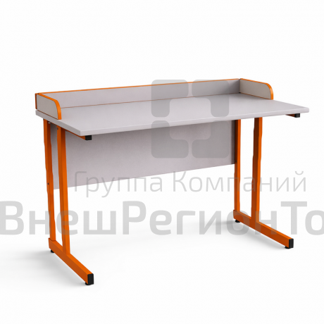 Стол ученический прямоугольная труба борт ДСП.
