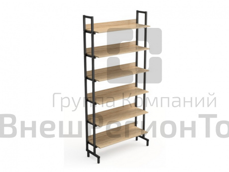 Стеллаж библиотечный односторонний (м/к 25*25, ЛДСП 16 мм, кромка 0,4 мм).