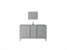 Стол-мойка с двумя раковинами, 1500х600х900