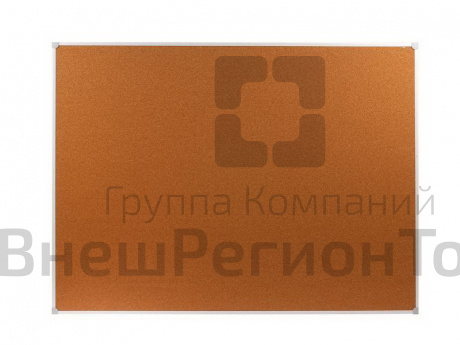 Доска пробковая 90х120 см, в ПВХ рамке белого цвета.