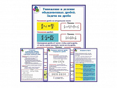 Комплект стендов "Математика. 6 класс" (12 шт.)