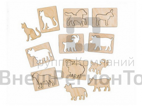 Набор трафаретов "Домашние животные".