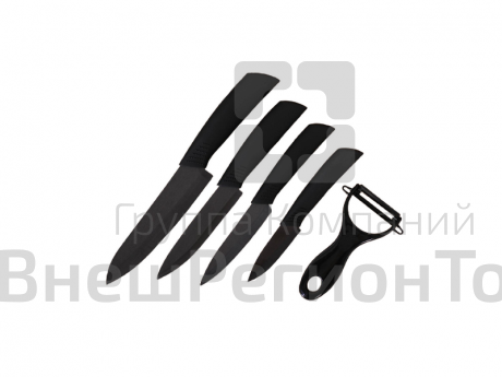 Набор ножей Black, 5 предметов, на подставке.