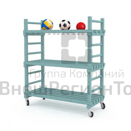 Стеллаж для инвентаря, пластик (цвет в ассортименте).