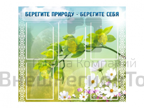 Стенд Берегите природу - берегите себя.