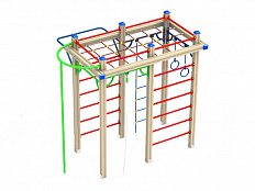 Шведская стенка с шестом