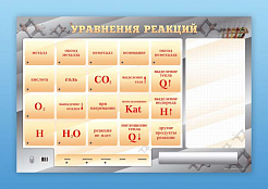 Светодинамический стенд "Уравнения реакций" с маркерными полями