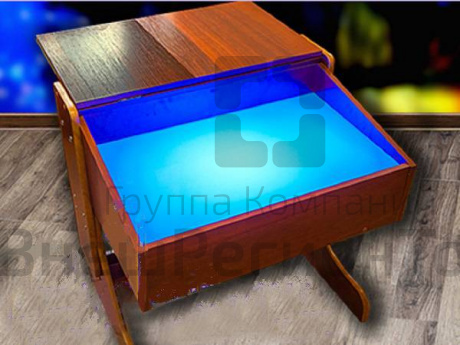 Световой стол-парта для рисования песком 740х570х750 мм.