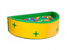 Сухой бассейн полукруглый разборный, со звездами  