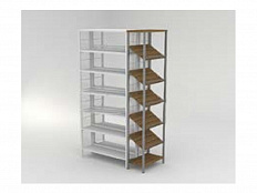 Стеллаж боковой 5 накл.полок 535х280x2090 выставочный