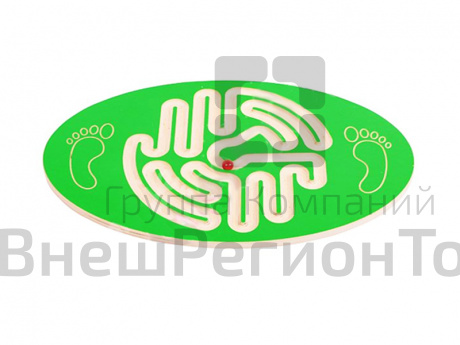 Балансир-доска с шариком для тренировки ловкости.