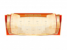 Стенд "ИСТОРИЯ ШКОЛЫ" 230х90 см