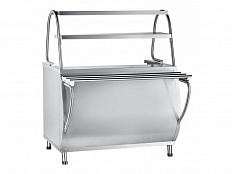 Прилавок мармит для первых блюд Патша, 2 конфорки, 2 полки, L1120 мм