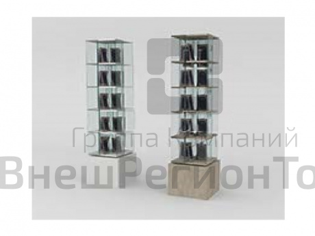 Витрина вращающаяся 5 уровней 450х450х1900.