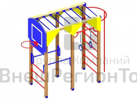 Спортивный комплекс "Баскетбольный с шестом".