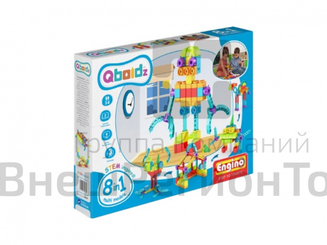 Конструктор ENGINO QBOIDZ Набор из 8 моделей. Робот 4-7 лет.