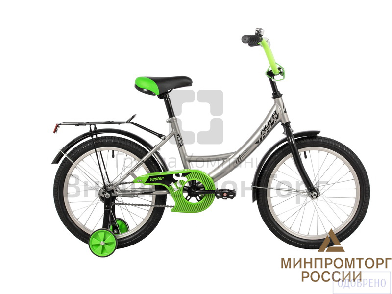 Велосипед со страховочными колесами.