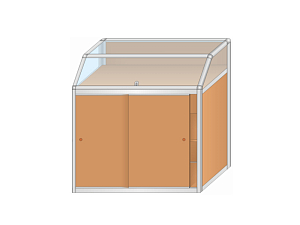 Музейная витрина АНД-В-5 (наклонная)