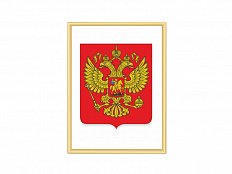"ГЕРБ РОССИЙСКОЙ ФЕДЕРАЦИИ" в рамке NIELSEN 42х56 см