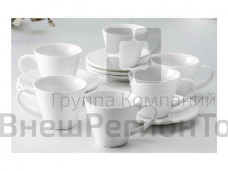 Набор чайный на 6 персон, 12 предметов: 6 чашек 180 мл, 6 блюдец.