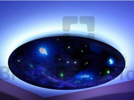 Фибероптический потолочный модуль звездное небо 1200х900х50 мм.