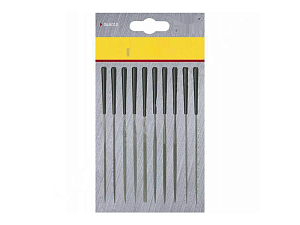 Надфили по металлу TOPEX 10 шт., 140х3 мм