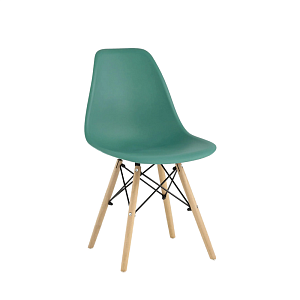 Стул Эймс (EAMES), серо-зеленый, дер. ножки