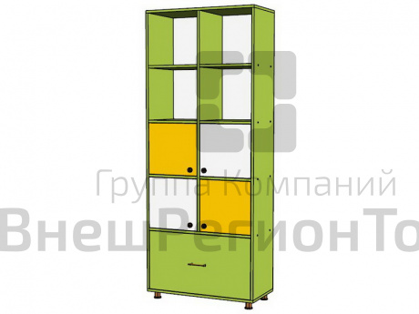 Стеллаж Модульный серия Радуга 6-4.