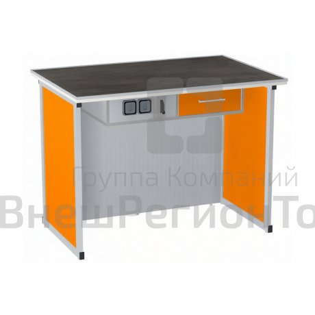 Стол демонстрационный с электрикой, керамогранит.