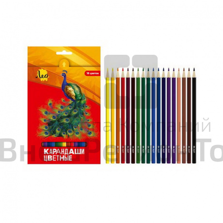 Карандаши, 18 цветов.